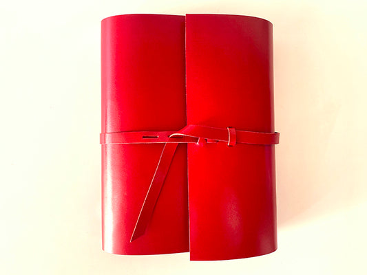 アウトレット 紐巻きA5システム手帳  レッド