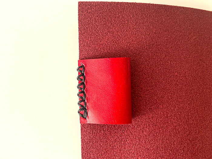 アウトレット 紐巻きバイブルシステム手帳  レッド