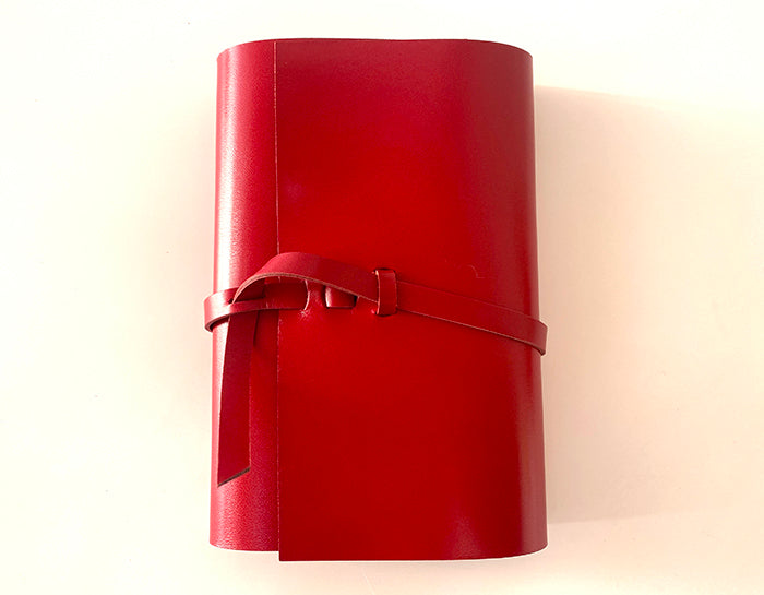 アウトレット 紐巻きバイブルシステム手帳  レッド