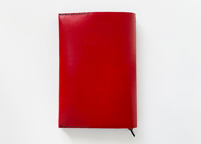 アウトレット ブックカバー 4×6  urushiレッド