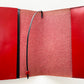 アウトレット ブックカバー 4×6  urushiレッド