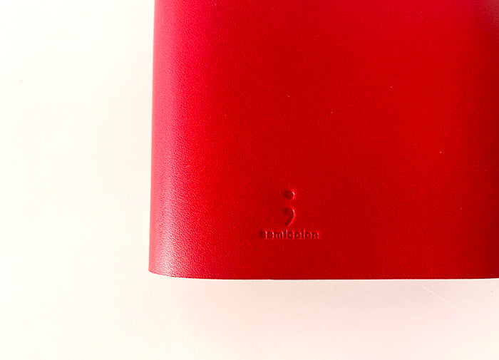 アウトレット 紐巻きmini6穴システム手帳 urushiレッド