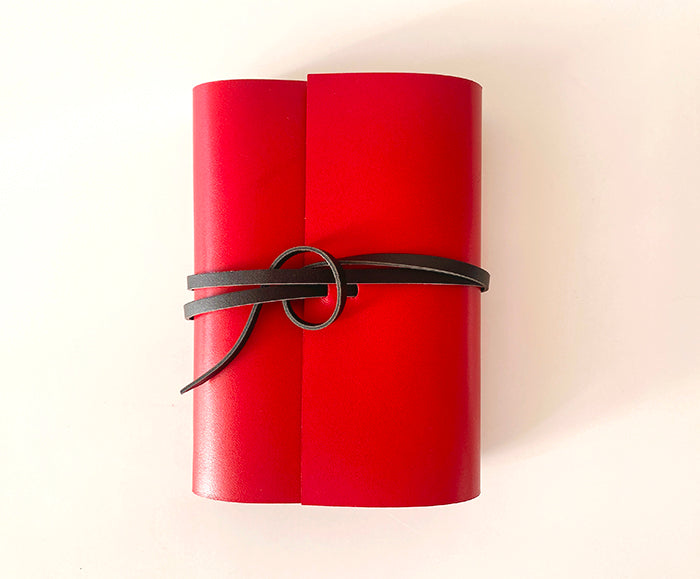 アウトレット 紐巻きmini6穴システム手帳 urushiレッド