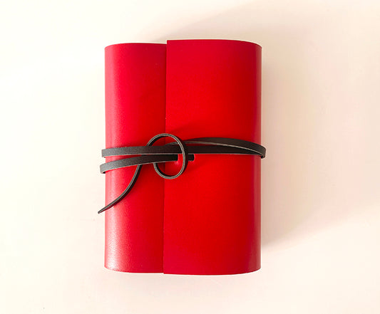 アウトレット 紐巻きmini6穴システム手帳 urushiレッド