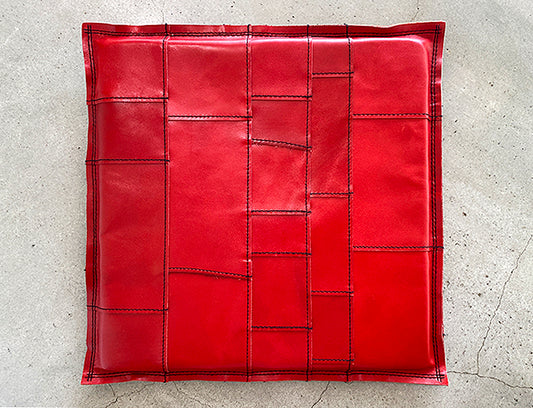 アウトレット  レザー座布団 tunagu 35 レッド