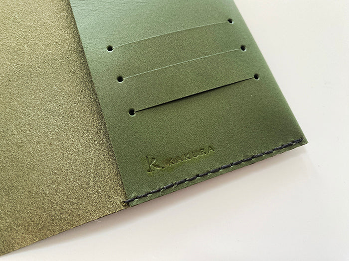 アウトレット B6レザーノートカバー 松葉