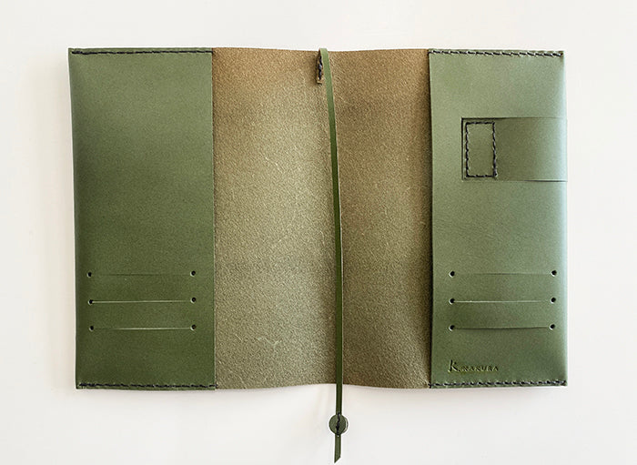 アウトレット B6レザーノートカバー 松葉