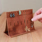 [本革の見せる収納]  手縫い/アクセサリーホルダーtent MIDDLE・HIGH