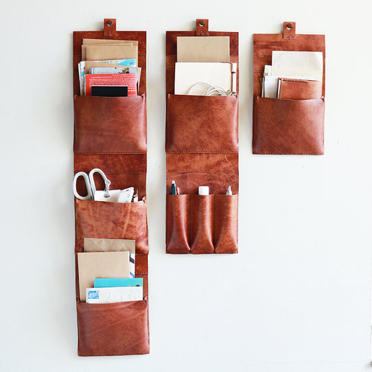 [選べる組み合わせと段数]  レザーウォールポケット  wide