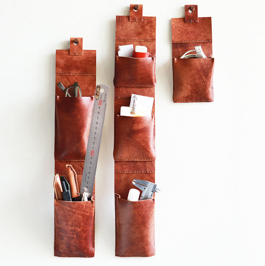 [選べる組み合わせと段数]  レザーウォールポケット  slim